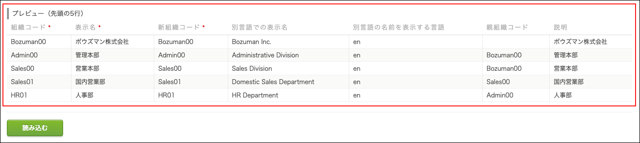 スクリーンショット：「プレビュー」が枠線で強調されている